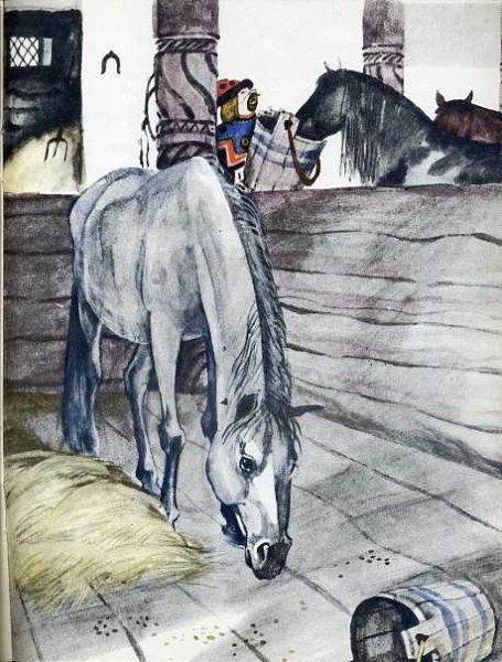 Слепая лошадь рисунок