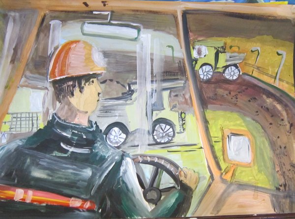 Шофер рисунок