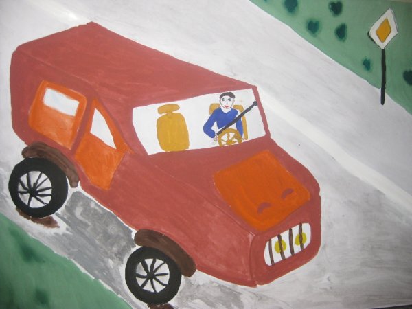 Водитель детские рисунки