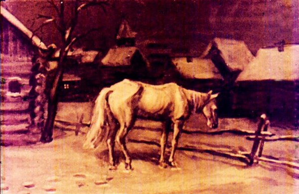 Ушинский слепая лошадь иллюстрации к сказке