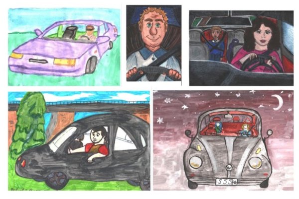 Детские рисунки на тему мой папа водитель