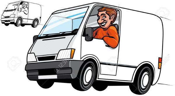 Водитель раскраска для детей