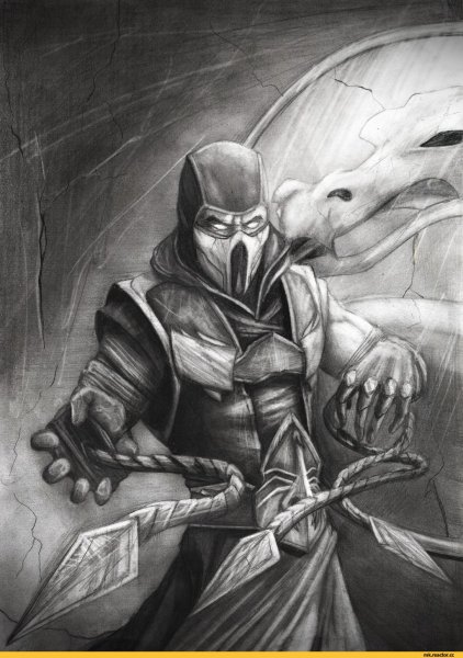 НУБ сайбот рисунок карандашом