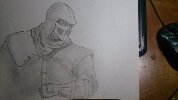 НУБ сайбот рисунок карандашом