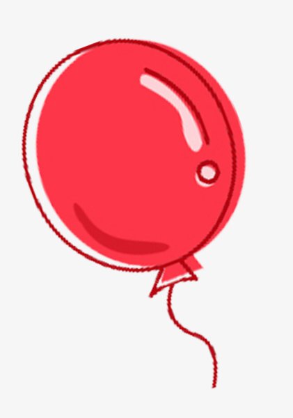 Красный шарик на веревке