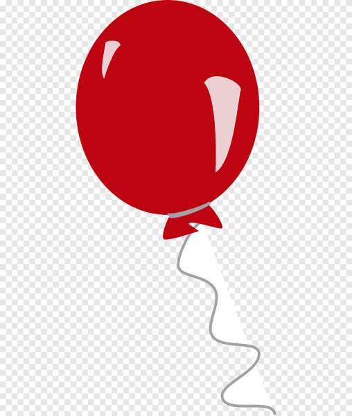 Красные воздушные шарики вектор