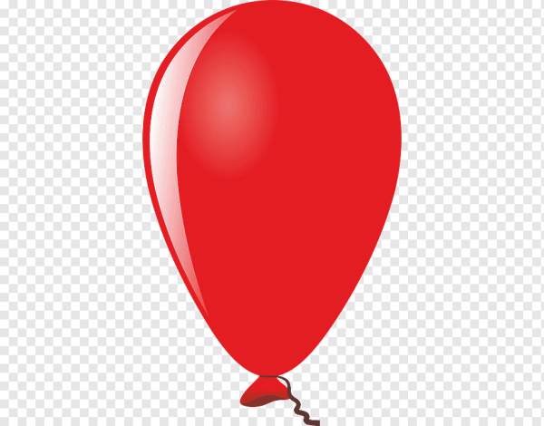 Красный воздушный шарик