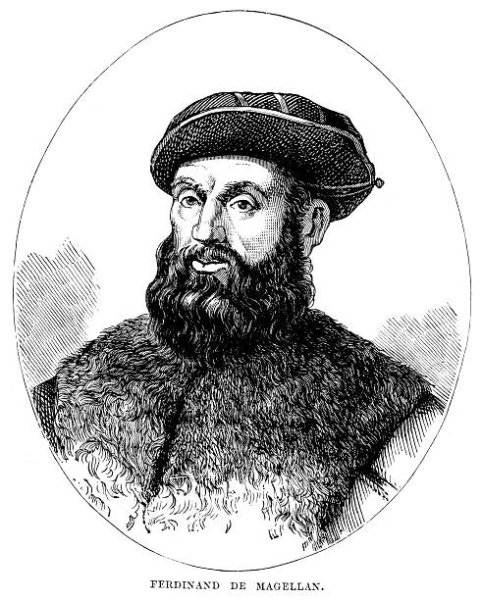 Фернандо Магеллан черно белое