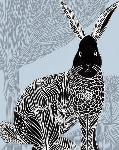 Стилизованный заяц