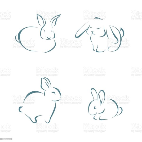 Стилизованная морда зайца