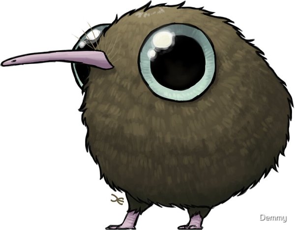 Киви птица арт