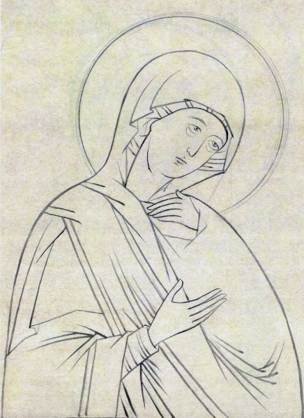 Прориси иконопись Богородица