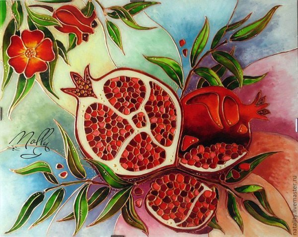 Гранатовое дерево стилизация