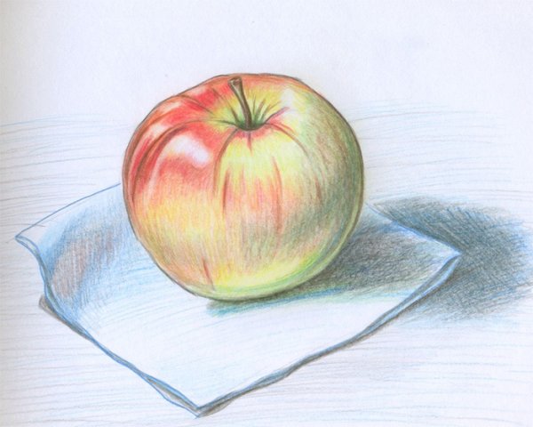 Рисование с натуры фруктов