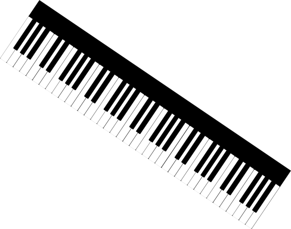Клавиатура пианино раскраска