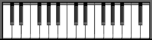 Нарисованные клавиши пианино