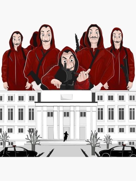 Стикеры бумажный дом сериал