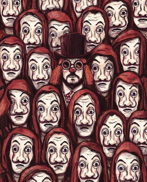 Бумажный дом арт