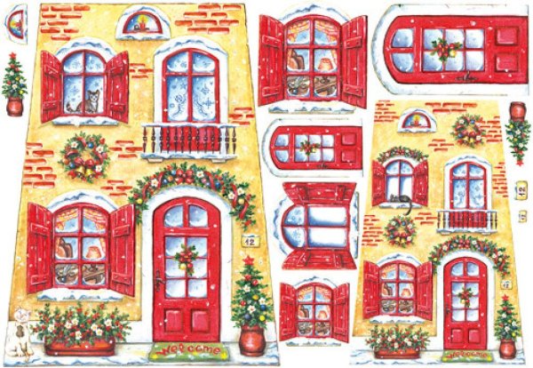 Зимние окошки для домика