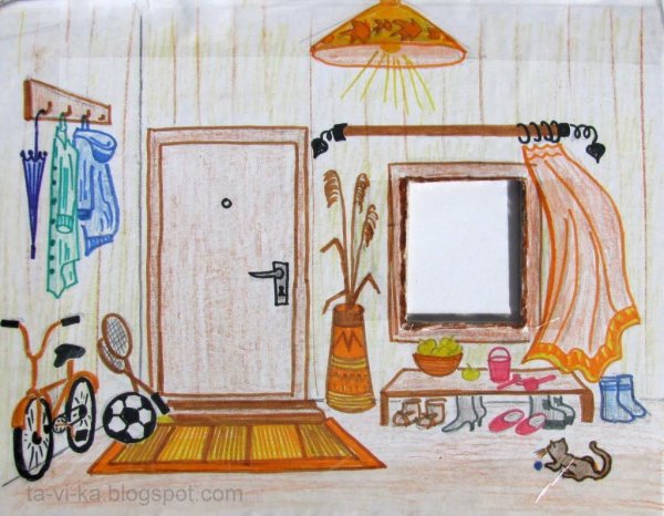 Бумажный дом для кукол