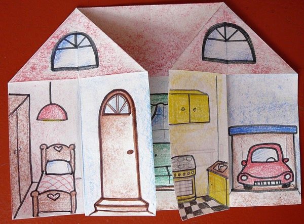 Нарисовать кукольный домик