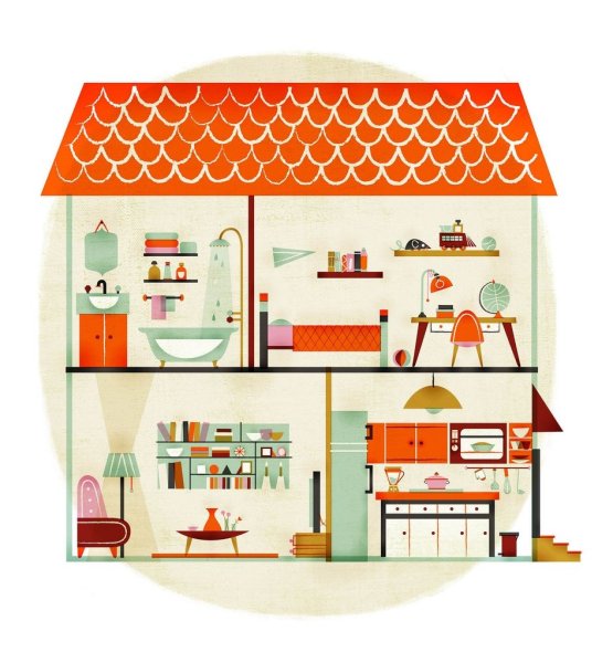 Развертка домика