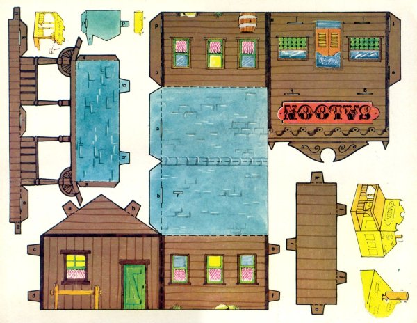 Развертка здания для макета