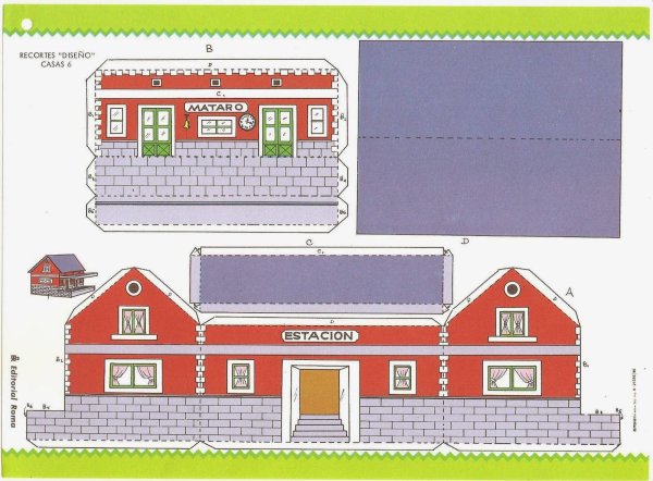 Домики для склеивания для детей