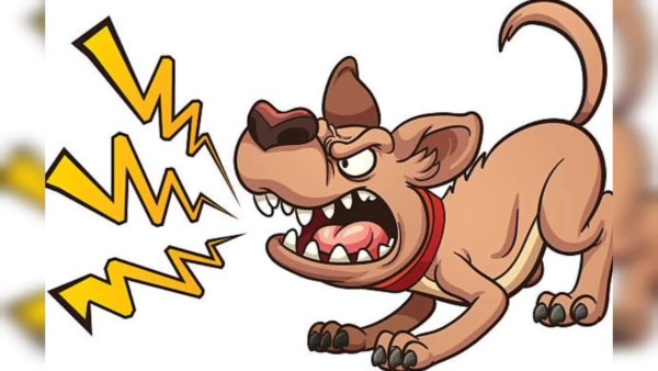 Злая собака мультяшная