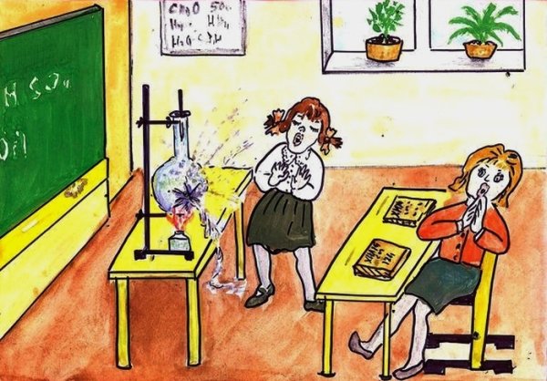 Сценка в школе рисунок