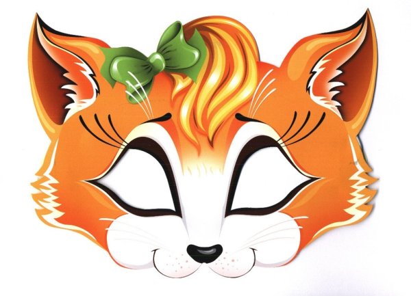 Маска лисы для детей