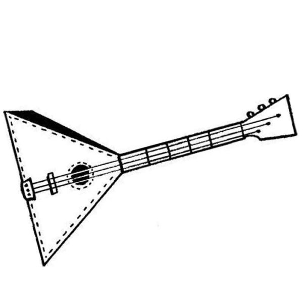 Балалайка раскраска