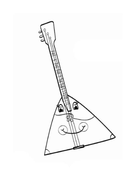 Балалайка рисунок