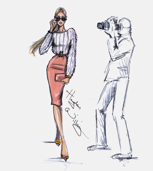 Рисунок на тему дизайнер одежды
