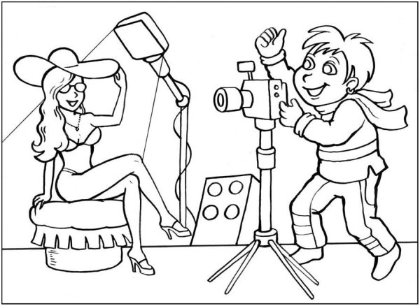 Раскраски модели девушки в платьях