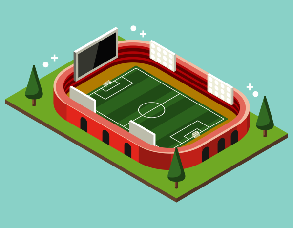 Стадион мультяшный