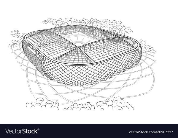 Эскиз футбольного стадиона