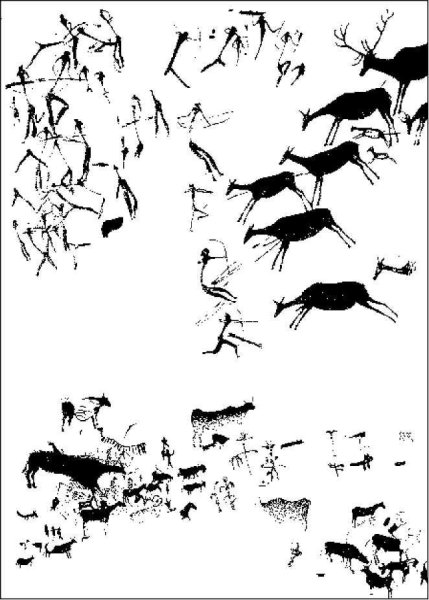 Сражающиеся лучники Наскальная живопись Неолит Валлторта Испания