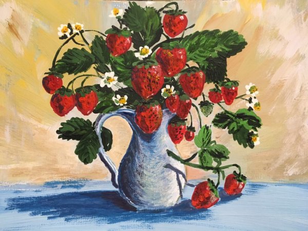 Натюрморт с цветами для детей