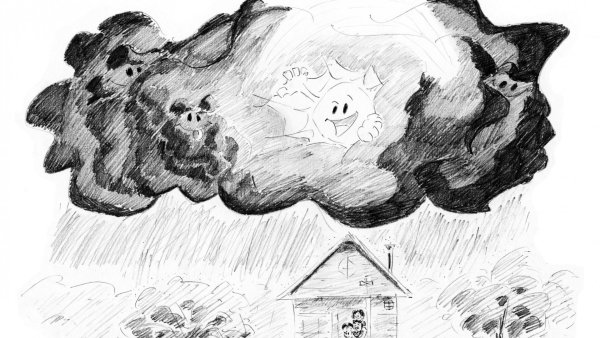 Иллюстрация к стиху тучи