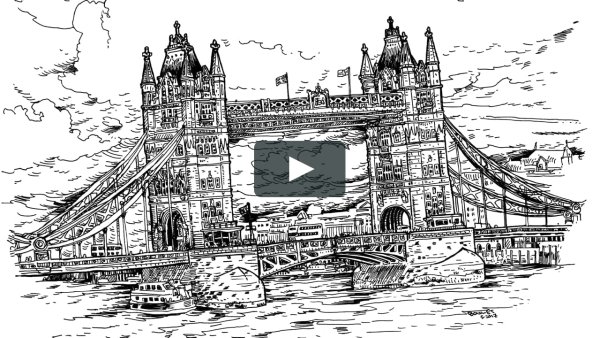 Тауэрский мост сбоку