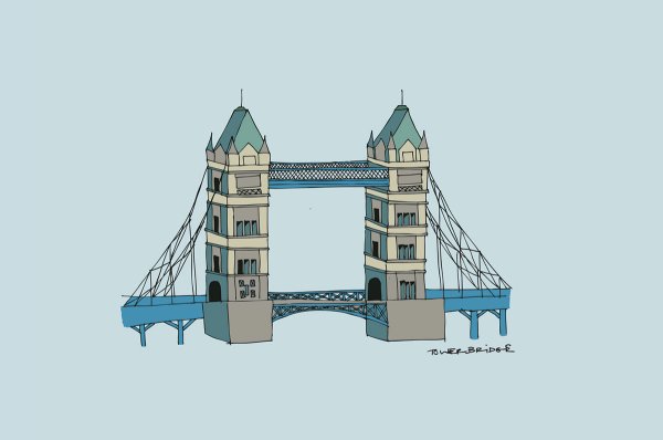 Лондонский Тауэрский мост раскраска