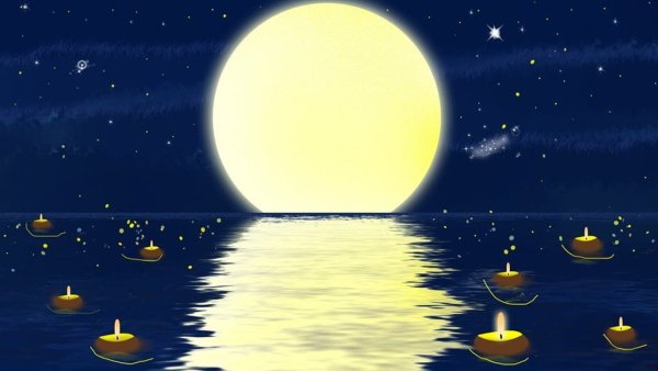 Нарисовать лунную дорожку