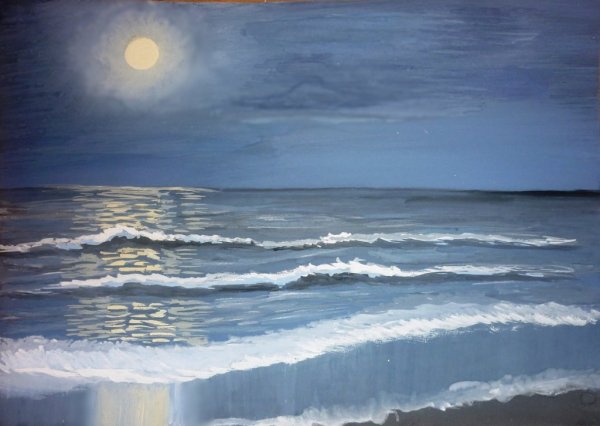 Что такое Лунная дорожка в рисовании