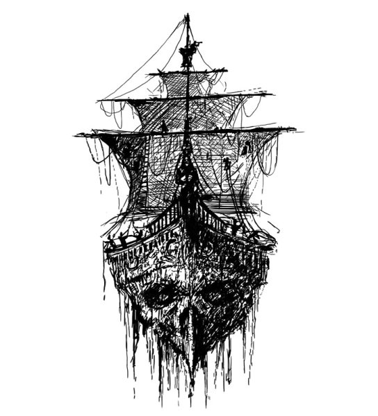 Тату Летучий голландец