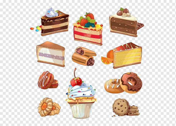 Сладости акварель