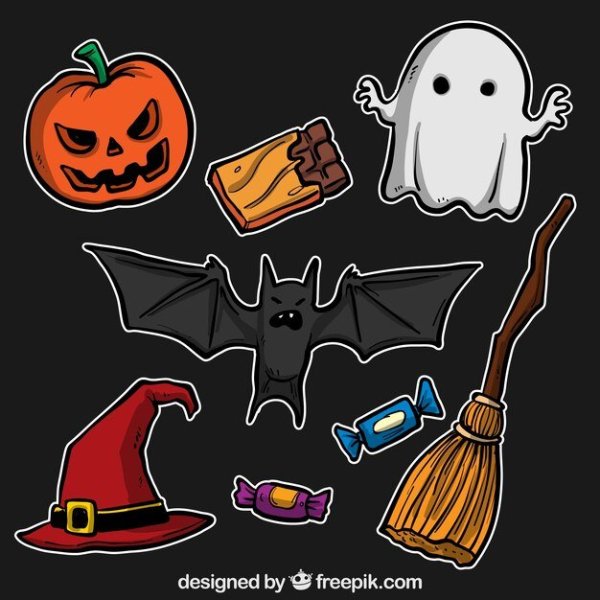 Наклейки на Хэллоуин
