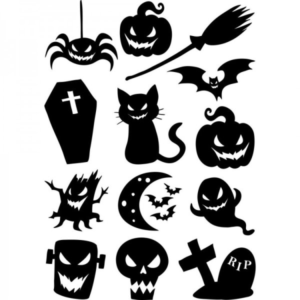 Хэллоуинские наклейки