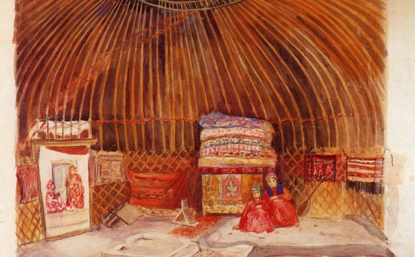 Интерьер башкирской Юрты 19 век