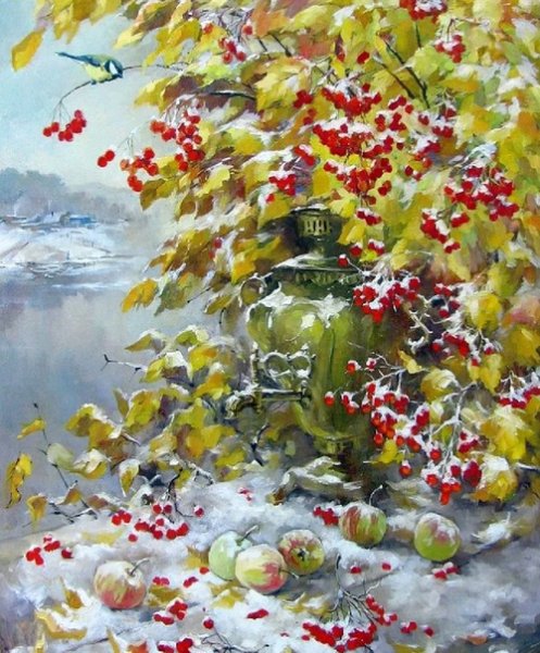 Художник Курицын рябина